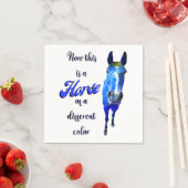 今は青い色の違う馬だ スタンダードカクテルナプキン (インサイチュ)