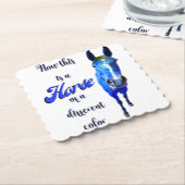 今は青い色の違う馬だ ペーパーコースター (アングル)