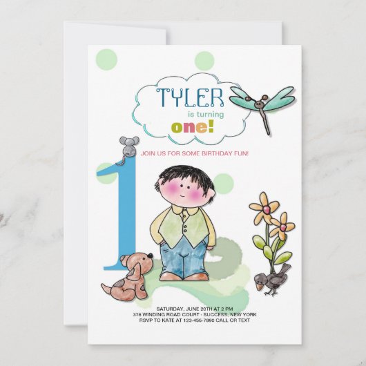 今は1人の招待状 招待状 (正面)