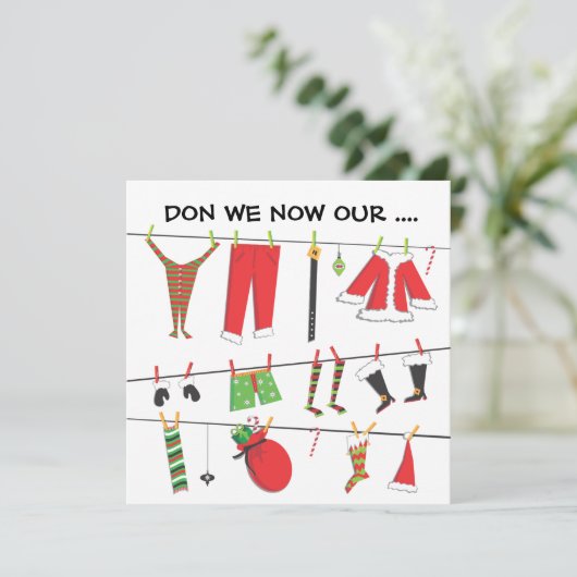 今は…クリスマスパーティの招待状 招待状 (スタンド正面)