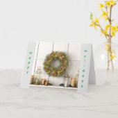 今は**クリスマス祝の時だ** カード (黄色い花)