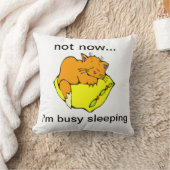 今は…寝てな忙しい クッション (ブランケット)