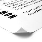 今はBe Present詩のポスターのウォールアートを持っている ポスター (角)