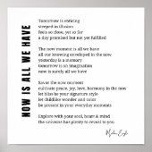 今はBe Present詩のポスターのウォールアートを持っている ポスター (正面)