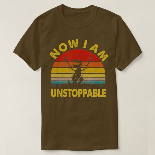 今はTRexを止めおもしろいることができない(6) Tシャツ (デザイン正面)