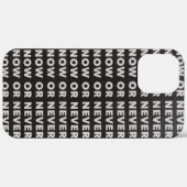 今または決して引用文 Case-Mate iPhoneケース (裏面 (横))