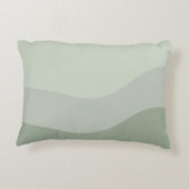 今または決して感動的引用文ティール（緑がかった色）グリーンパステル アクセントクッション (裏面)