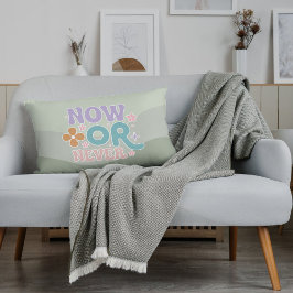 今または決して感動的引用文ティール（緑がかった色）グリーンパステル アクセントクッション