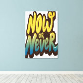 今または決して キャンバスプリント (インサイチュ (ウッドフロア))