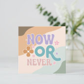 今または決して | 引用文感動的カード (スタンド正面)