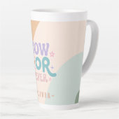 今または決して | 感動的引用文 カフェラテマグ (右アングル)