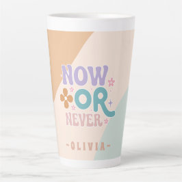 今または決して | 感動的引用文 カフェラテマグ