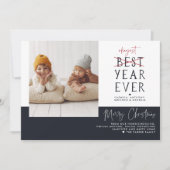 今までで最も大きな年 | おもしろいクリスマスの写真 シーズンカード (正面)