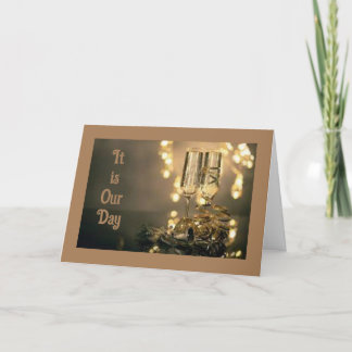 今までで最も幸せな記念日（私たちのために） カード