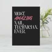 今までで最も素晴らしいネイリスト サンキューカード (スタンド正面)