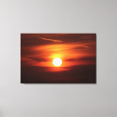 今までで最も豪華な夕日 キャンバスプリント (正面)
