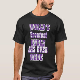 今までで最高のおじさんです  Tシャツ