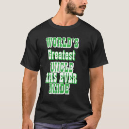 今までで最高のおじさんです  Tシャツ