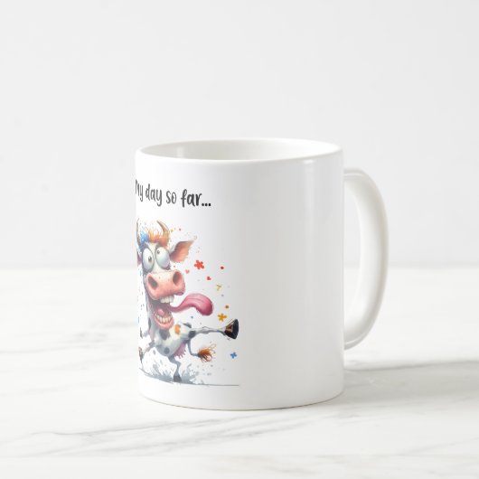 今までの私の日…カウマ熱狂するグ コーヒーマグカップ (正面右)