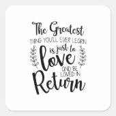 今までもっとも偉大の贈り物を学 スクエアシール (正面)