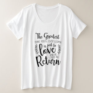 今までもっとも偉大の贈り物を学 プラスサイズTシャツ