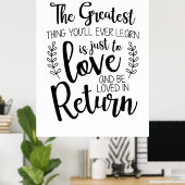 今までもっとも偉大の贈り物を学 ポスター (ホームオフィス)