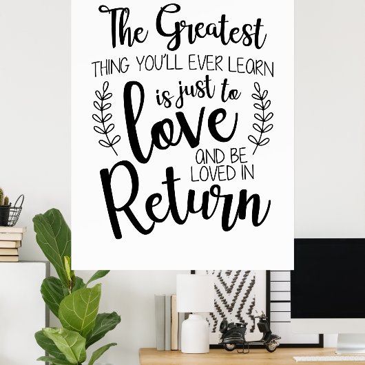 今までもっとも偉大の贈り物を学 ポスター (ホームオフィス)