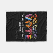 今までフェミニズムのハムのように戻らない女性 フリースブランケット (正面(横))