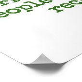 今まで以上に – 汚職引用文 ポスター (角)