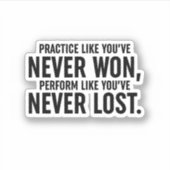 今まで勝ったことがないような練習 シール (正面)