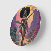 今まで受け入れられていなかった – Ken Gage Art ラウンド壁時計 (傾斜)