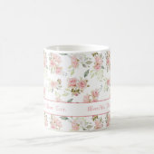 今まで名最高の前を連ねたピンクの母親 コーヒーマグカップ (中央)