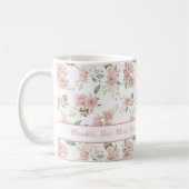 今まで名最高の前を連ねたピンクの母親 コーヒーマグカップ (左)