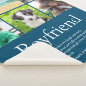 今まで最高のの彼氏6フォトコラージュ シェルパブランケット (3/4)