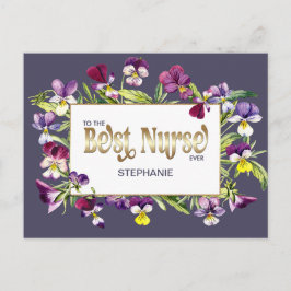 今まで最高のもナース。名前をカスタムする ポストカード