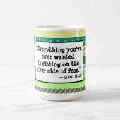 今まで欲しかったものはすべて、勇気付けられる・グリーン コーヒーマグカップ (中央)