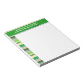 今まで欲しかったものはすべて、勇気付けられる・グリーン ノートパッド (アングル)