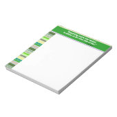 今まで欲しかったものはすべて、勇気付けられる・グリーン ノートパッド (回転)