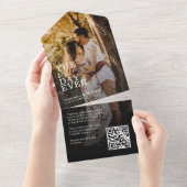 今まで祝の写真の日を見せようと思い結婚たい オールインワン招待状 (貼ってはがせる)