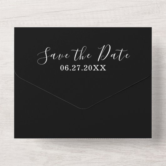 今まで祝の写真の日を見せようと思い結婚たい オールインワン招待状 (裏面)