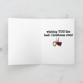 今まで聖降誕祭を最高のお願い申し上げます カード (内部)