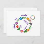 今まで頭が切れるも働けよ、もっと優しくせよ(© Mira) ポストカード (正面/裏面)