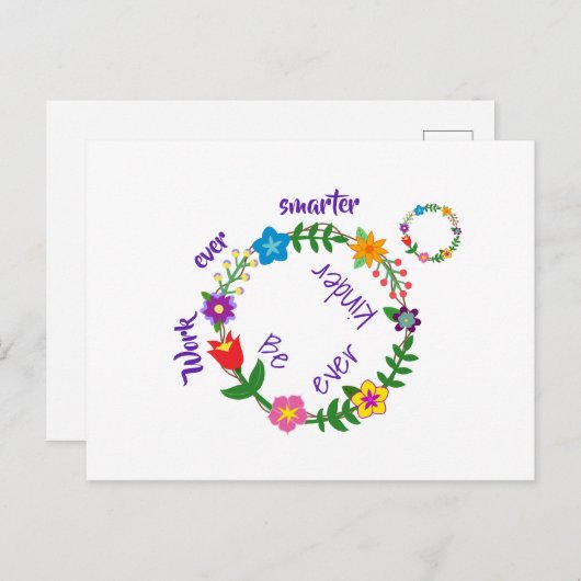 今まで頭が切れるも働けよ、もっと優しくせよ(© Mira) ポストカード (正面/裏面)