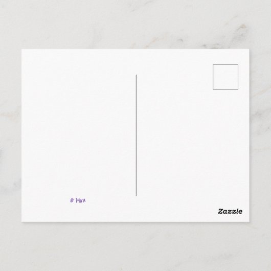 今まで頭が切れるも働けよ、もっと優しくせよ(© Mira) ポストカード (裏面)