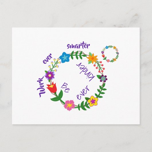 今まで頭が切れるも働けよ、もっと優しくせよ(© Mira) ポストカード (正面)