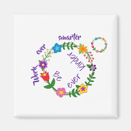 今まで頭が切れるも働けよ、もっと優しくせよ(© Mira) マグネット (正面)