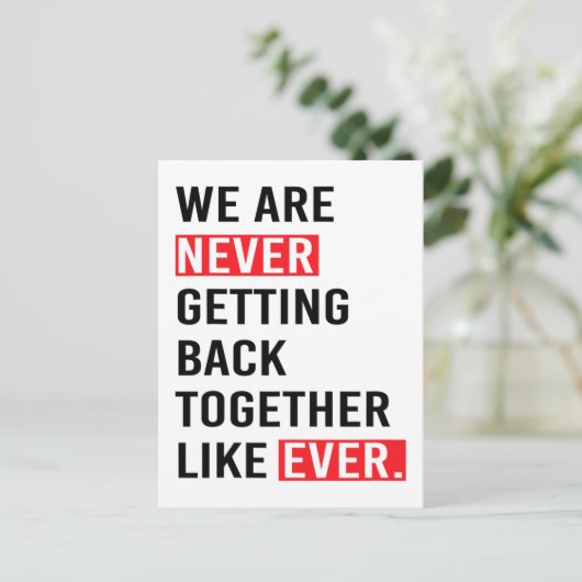 今までT-Sのように一緒に戻ることは決してない ポストカード (スタンド正面)