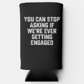 今まストップでもしも手に入る婚約した スリム缶クーラー (正面)