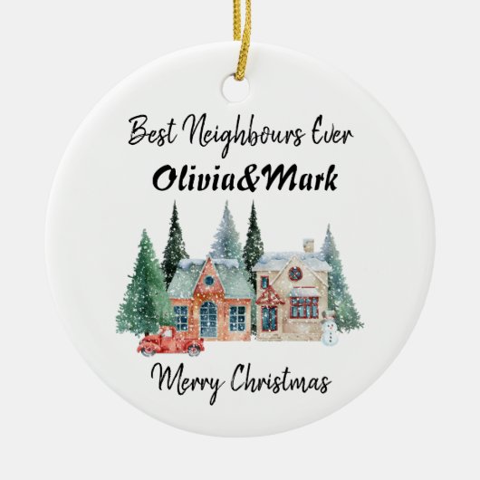 今ま最高のだ隣人 セラミックオーナメント (正面)