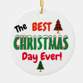 今ま最高のでクリスマス! セラミックオーナメント (正面)